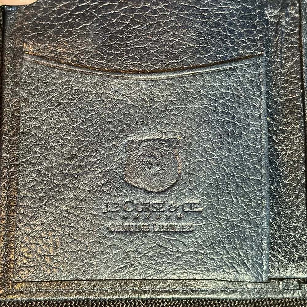 JP Ourse & Cie (Bolivia) Blue slim trifold wallet